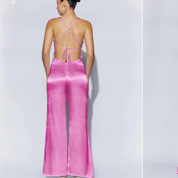 Satin Jumpsuit - Picture 2 of 5